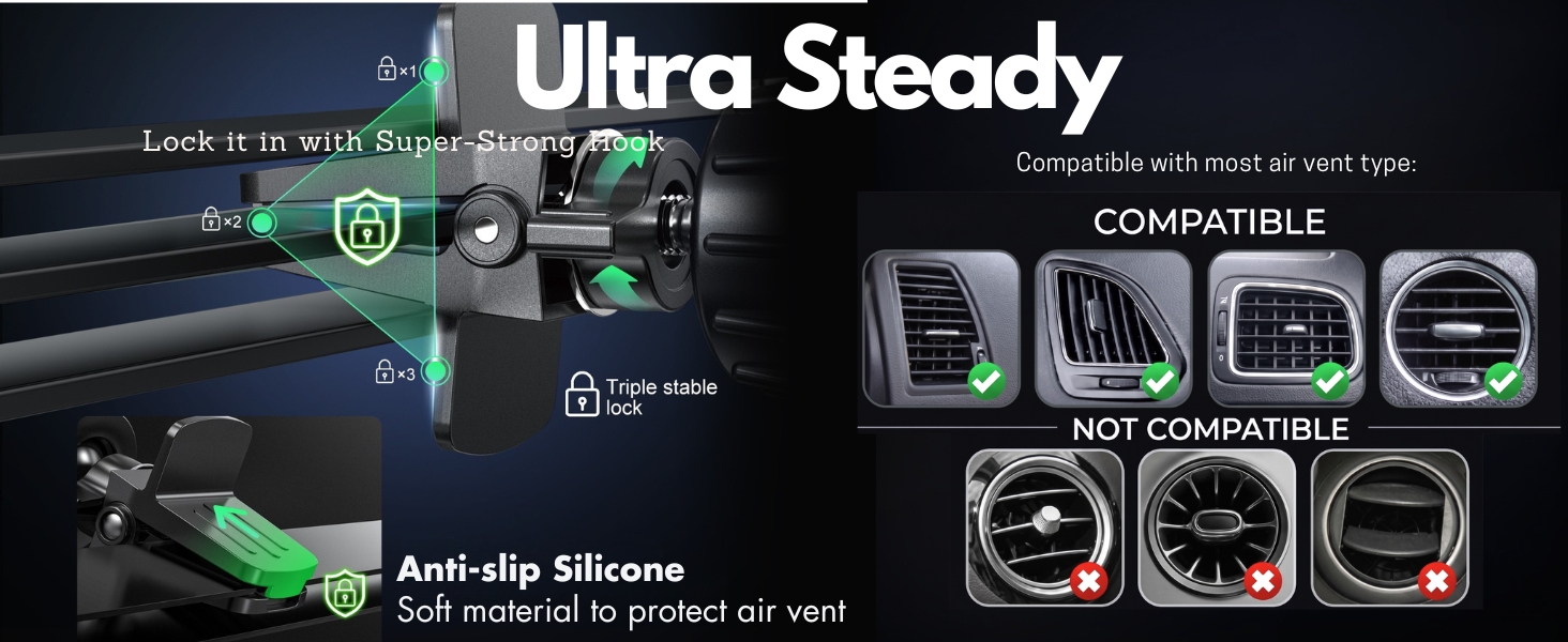 air vent phone holder for car