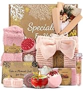 Coralogo Rose Spa Gift Baskets - Natural Pampering Spa Set, Self-Care Get Well Soon Basket,Thank ...