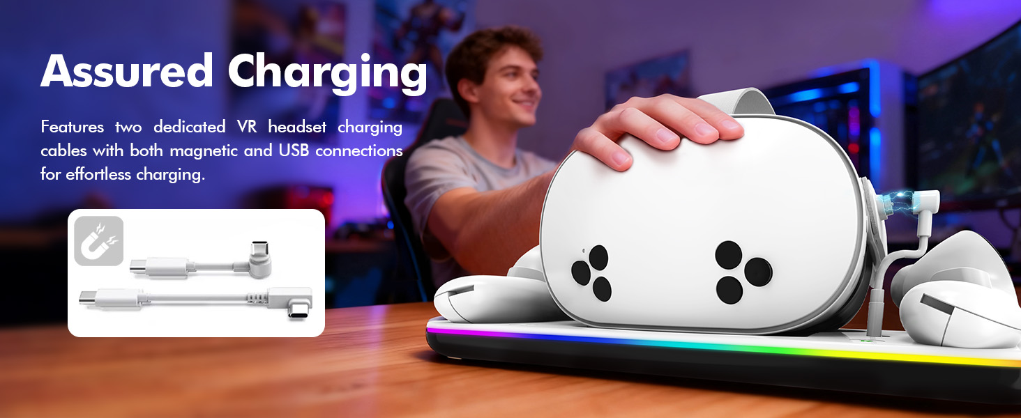 Charging Dock Compatible with Meta Oculus Quest 3/3S