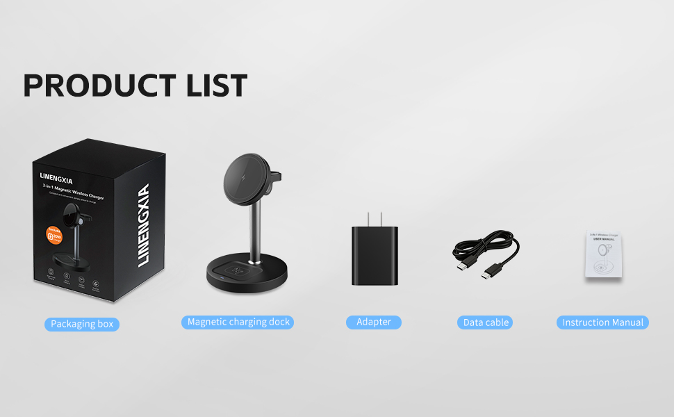 3-in-1 Magnetic Wireless Charging Station