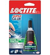 Loctite 1503241 Super Glue Extra Time Control, Clear, 0.14 fl oz Bottle, 1 Pack - Superglue for P...