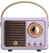Baolira Retro Bluetooth Speaker, Gifts for Teen Girls Women, Purple Decor | Portable Speaker Blue...