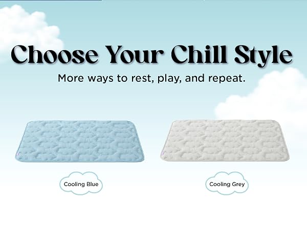 Choose your style between iced blue and cooling grey