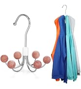 TOPIA HANGER Hoodie Hanger with 6 Cedar Balls, 360°Swivel Purse Hanger, Scarf Hanger, Closet Hook...