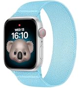 No-Pinch Solo Loop for Kids Apple Watch Band SE3/SE2/SE & Series 11/10/9/8/7/6/5/4/3/2/1, Soft St...