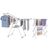 YUBELLES Clothes Drying Rack, Space Saving Laundry Drying Rack, Collapsible for Storage Indoor an...