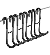 RICHMIRTH Over Shower Door Hooks for Towels (4 Pack) – Rustproof Stainless Steel Bathroom Hooks f...