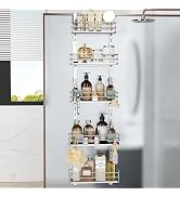 Orimade Over the Door Shower Caddy Adjustable 5 Tier Silver,Bathroom Hanging Organizer Shelf Rust...