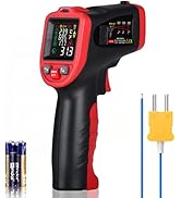 Wintact Infrared Surface Thermometer -58? to 1202?, Dew Point/Mould Detector, Laser Temperature H...