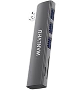 USB Hub for Laptop, USB 3.0 Hub 5-Port USB Splitter Extender with SD/TF Card Reader for Windows P...