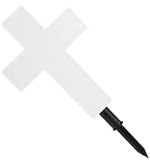 Uonlytech Solar Lights Outdoor Solar Cross Garden Light, Cross Shaped Memorial Light Solar Cross ...