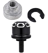 Amazicha Black Rear Seat Bolt Screw Nut Mount Kit Compatible for Harley Davidson Touring Sportste...