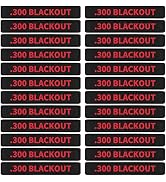 24 Pack Miaozhun .300 Blackout Magazine Marking Bands 300 BLK Magazine Caliber Identification