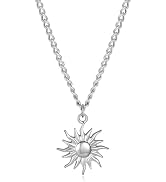 GINAZL Sun Necklace for Men Mens Necklaces Anniversary Birsthday Gifts for Men Him Boyfriends Sum...