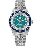 San Martin Dive Watches for Men NH34 Movement GMT Watch Mechanical SN0116 Sapphire Mirror Full Lu...