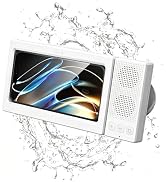 2nd Gen Upgraded Shower Phone Holder with Bluetooth Speaker – 1200mAh Battery 12-18H Playtime, Du...
