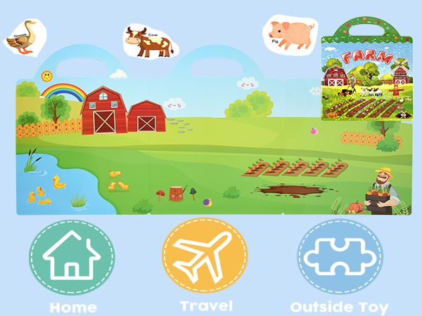 Reusable Sticker Book for Toddlers