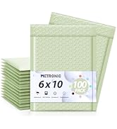 Metronic Bubble Mailers 6x10" 100 Pack Mint Green Self-Seal Padded Envelopes Usable Size 6x9" Wat...