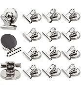 Ninth Five Strong Magnetic Clips - Heavy Duty Refrigerator Magnet Clips - 31mm Wide 12Pack Scratc...