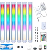 Plug in Under Cabinet Lighting Kit, Dimmable Kitchen Undercounter Lights, White & Color Ambiance ...
