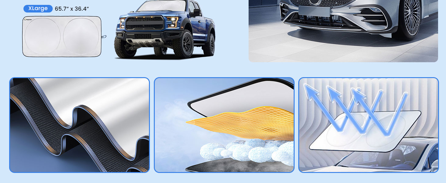 ford mazda hyundai lexus jeep kia buick bmw audi subaru ram windshield sunshade foldable