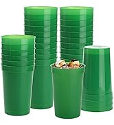 Fasmov 30 Pack 16 oz. Plastic Cups Plastic Tumblers Blank Reusable Drink Tumblers for Parties, Ev...