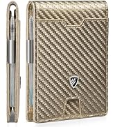 RUNBOX Mens Slim Wallet with Money Clip RFID Blocking Bifold Credit Card Holder for Men with Gift...