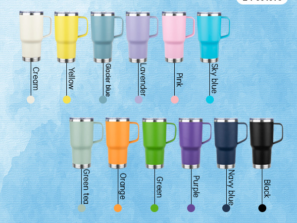20oz Stainless Steel Insulated Tumbler with Handle