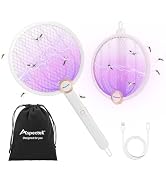 ASPECTEK Upgraded 3000V Electric Fly Swatter for Indoor and Outdoor, Portable, Foldable, Recharge...