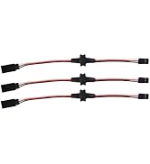 9imod 3-pin JR Plug Magnetic Snap-on Servo Extension Cable Wire Cord Female to Male RC Servo Exte...