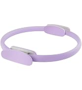 Quorvella Pilates Ring 15 Inch Magic Circle Ring, Dual Padded Handles Pilates Rings Circle, Adjus...