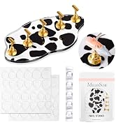 MelodySusie Nail Stand for Press Ons, Spotted Cloud Acrylic Magnetic Base for Painting Display wi...