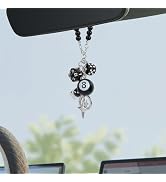 YGMONER 8 Ball Dice for Car Mirror, Y2K Aesthetic Lucky Charm Car Rear View Mirror Hanging