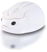 CHUYI Hamster Shape Wireless Mouse White