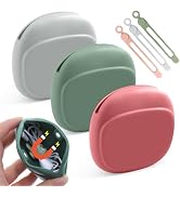 3PCS Magnetic Headphone Organizer and Silicone Cable Ties, Silicone Pouch for Storing Earbuds/USB...