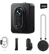 Apexcam K70 Mini Wearable Body Camera, 64GB Thumb Size Action Body Cam, 30M Waterproof Action Cam...