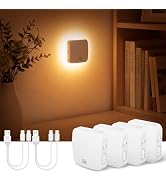 wowatt Rechargeable Night Light, 2000K Amber Light LED Backlit Night Lights with Motion Sensor, A...