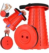 Fishboy Upgraded Collapsible Stool for Adults,Portable Retractable Folding Telescoping Foldable C...