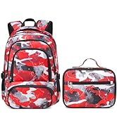 BLUEFAIRY Kids Backpack with Lunch Box for Boys Girls Elementary Middle School BookBags for Teens...