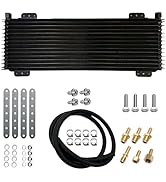 OVANOH Low Pressure Drop Transmission Oil Cooler 40k Transmission Oil Cool Compatible For Heavy D...