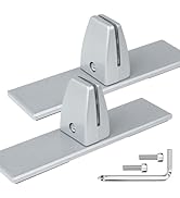 2 Packs Sneeze Guard Clamp Bracket , Sneeze Guard Shield Base for Countertop, Stick On Heavy Duty...