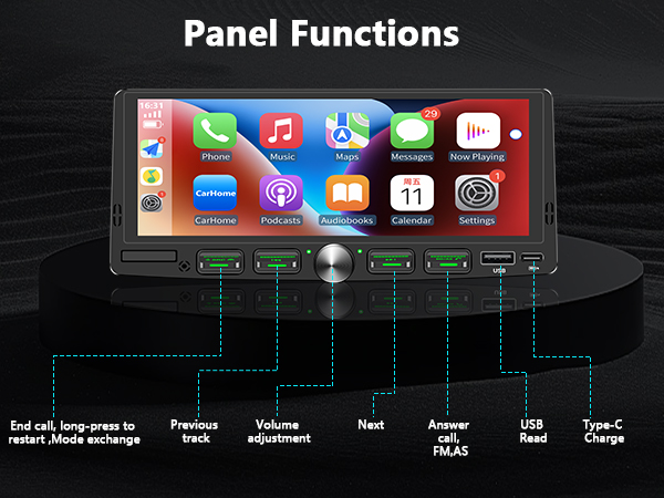 single din radio