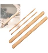 OnVisit Bamboo Massage Sticks Ergonomic Muscle Relief Tools Portable Therapy Sticks for Deep Tiss...