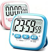 Antonki 2 Pack Classroom Timers for Kids Teachers, Magnetic Countdown Digital Kitchen Timer for C...