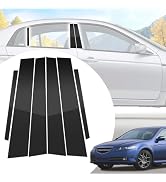 SKYLOTEC Window Pillar Cover Stickers for Acura TL 2004-2008 Accessories | for Acura TL Exterior ...