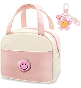 FRMARCH Lunch Box for Girls Women, Preppy Lunch Box for Teen Girls, Insulated Girls Lunch Bag for...
