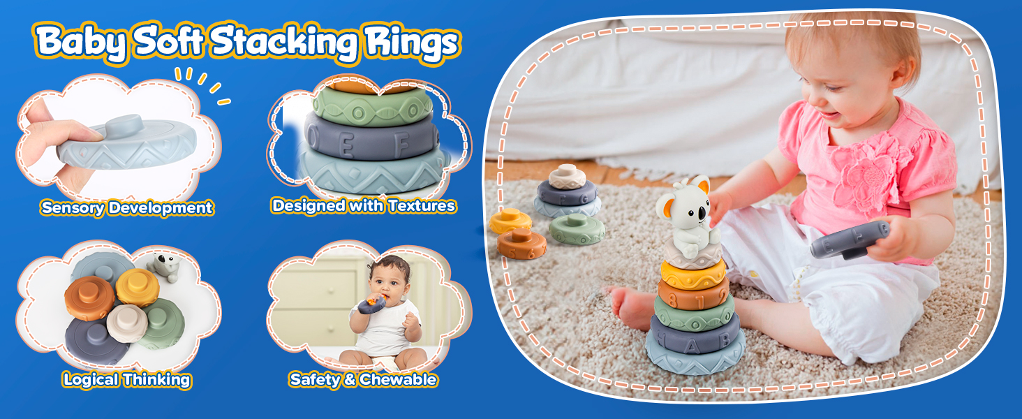 7 soft stacking rings