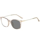 YIMI Blue Light Blocking Glasses Photochromic Sunglasses for Women Men Full Frame Anti UV Ray Fil...