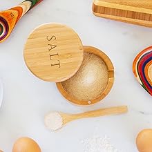 box cellar kitchen storage Himalayan sea kosher seasoning gourmet scoop spoon sugar Jacobsen storing