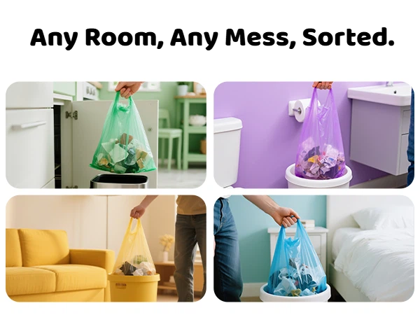 bedroom trash bags